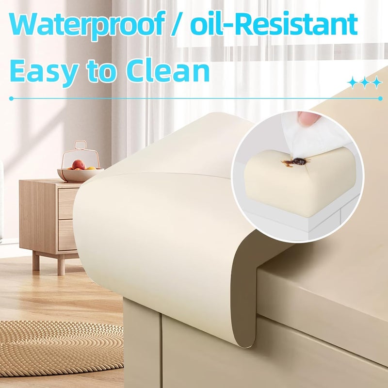ZOMPAGO Baby Proofing Edge Corner Protector,L-Shape Cabinet Door Bumper,10 Furniture Safety Soft Corner Guards,Table Corner Protectors,Wall Protector,Self Adhesive,for Nursery,Kitchen,Fireplace,Table - Image 4